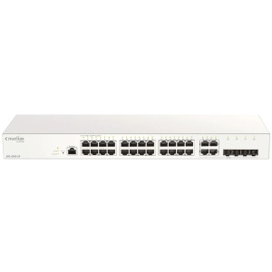 D-Link DBS-2000-28 Nuclias Cloud Managed Switch, 24 Gigabit Ethernet ports, 4 Combo GE/SFP ports